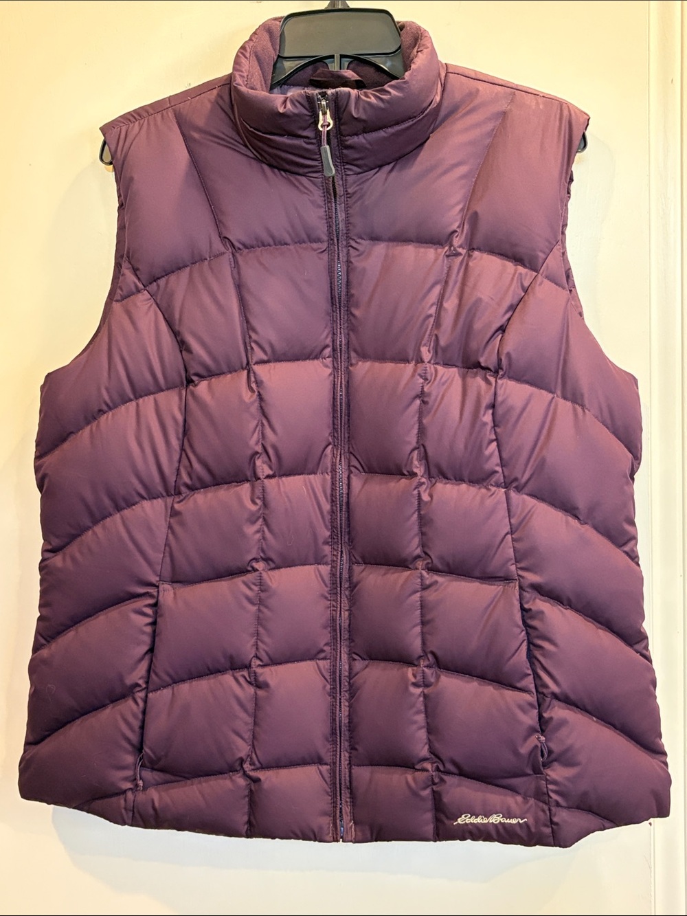 Eddie Bauer Quilted Plum Puffer Vest - Women's